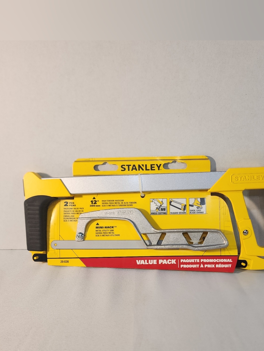 Stanley 2-piece Hacksaw Value Pack (Model 20-036)